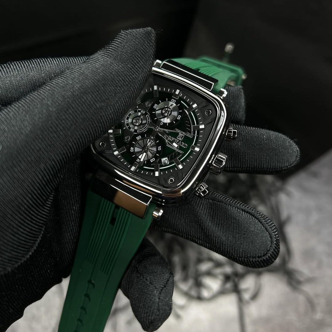 RELOJ MASCULINO DE LUJO REWARD VIP MONACO GREEN 44 MM CON CRONÓGRAFO ELEGANTE/ ORIGINAL
