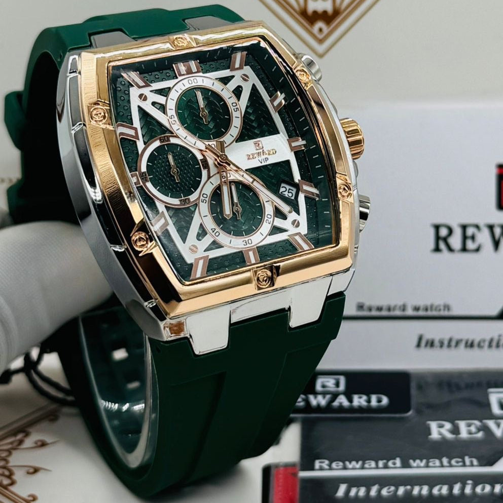 RELOJ REWARD VIP CRONÓGRAFO EN COLOR VERDE OSCURO / ORIGINAL